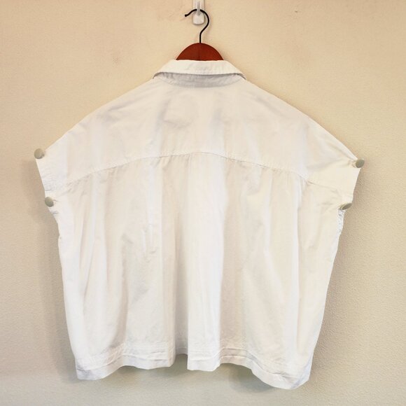 Yohji Yamamoto Takeshi Kosaka By Y's Pink Label White Shirt Removable Slv Sz 2 - Picture 5 of 16